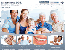 Tablet Screenshot of lanasmirnovadds.com